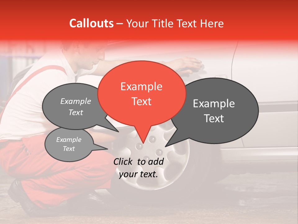 Workwear Automotive Technician Service Station PowerPoint Template