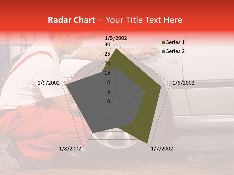 Workwear Automotive Technician Service Station PowerPoint Template