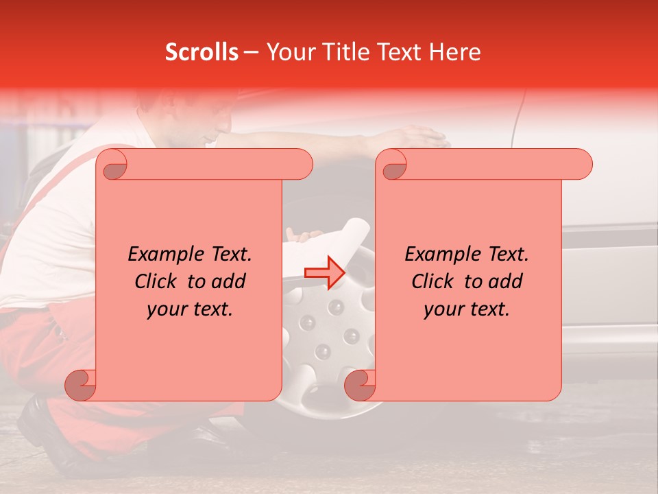 Workwear Automotive Technician Service Station PowerPoint Template