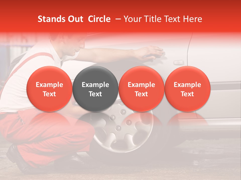 Workwear Automotive Technician Service Station PowerPoint Template