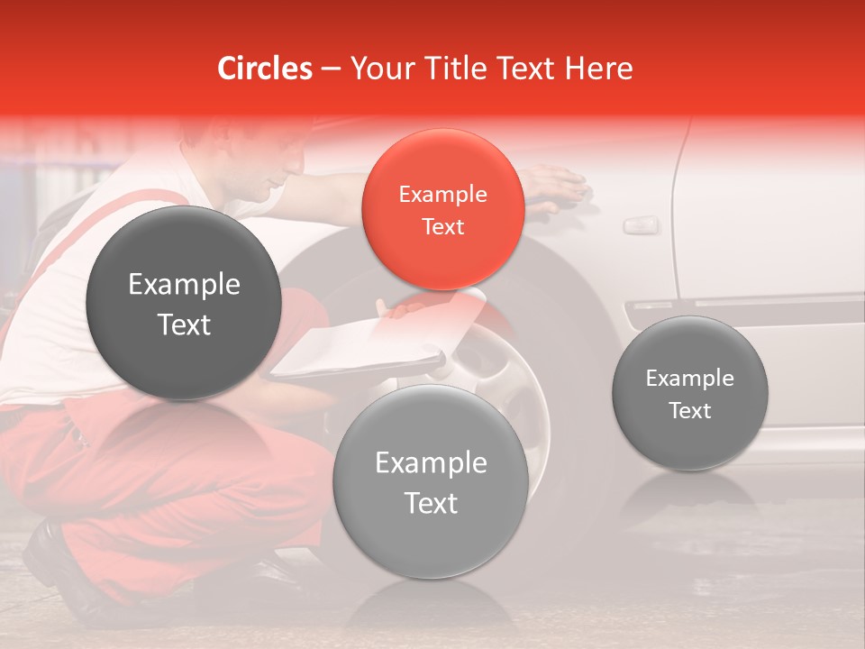 Workwear Automotive Technician Service Station PowerPoint Template