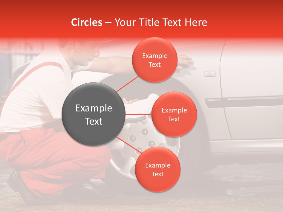 Workwear Automotive Technician Service Station PowerPoint Template
