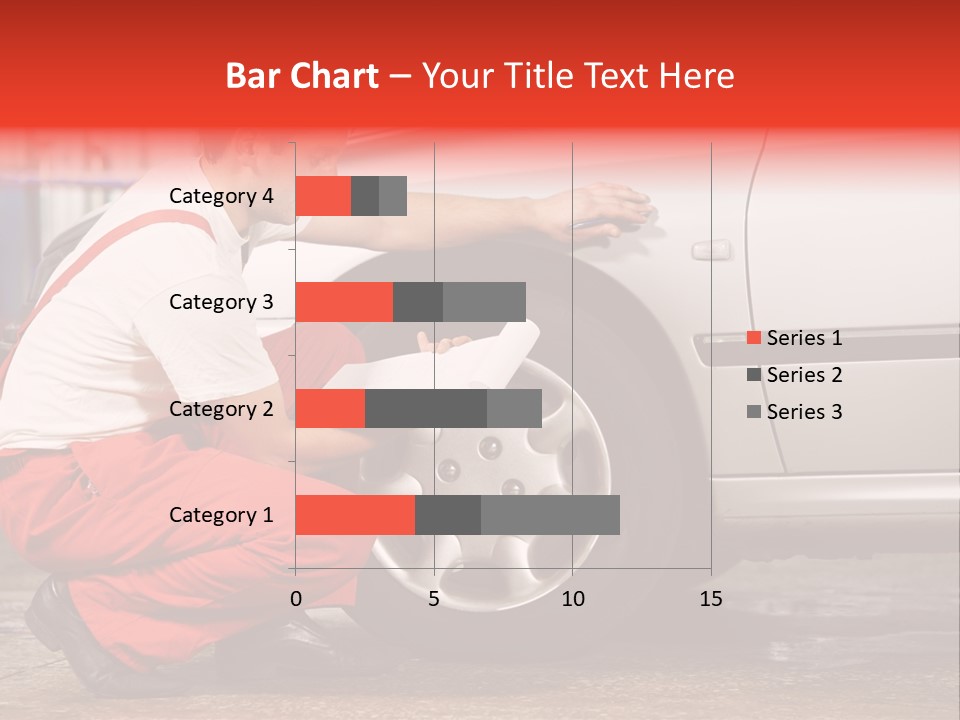 Workwear Automotive Technician Service Station PowerPoint Template