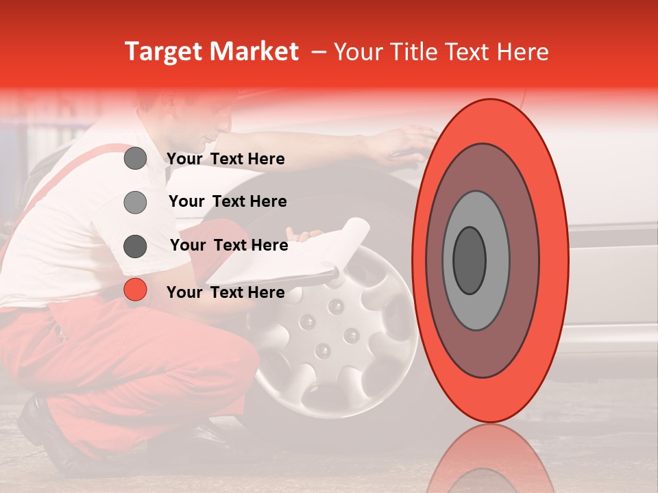 Workwear Automotive Technician Service Station PowerPoint Template