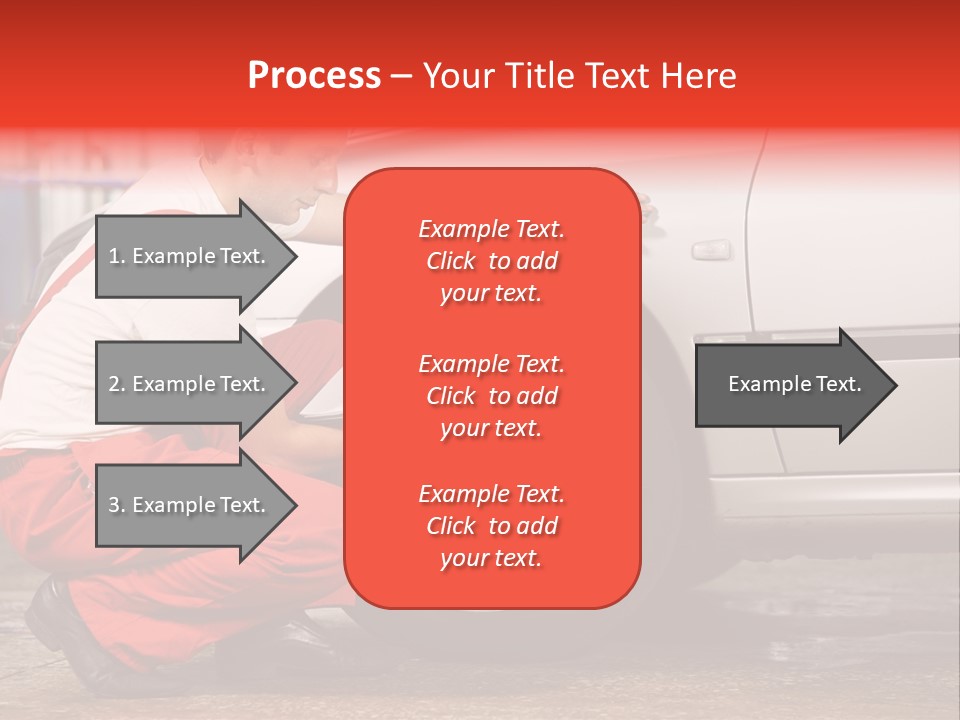 Workwear Automotive Technician Service Station PowerPoint Template