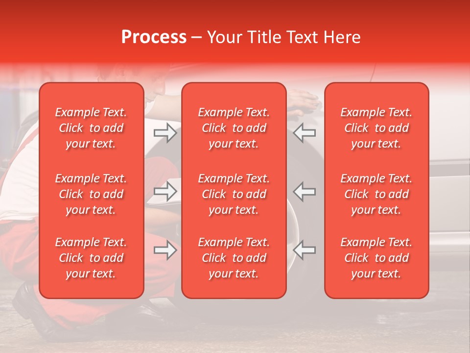 Workwear Automotive Technician Service Station PowerPoint Template