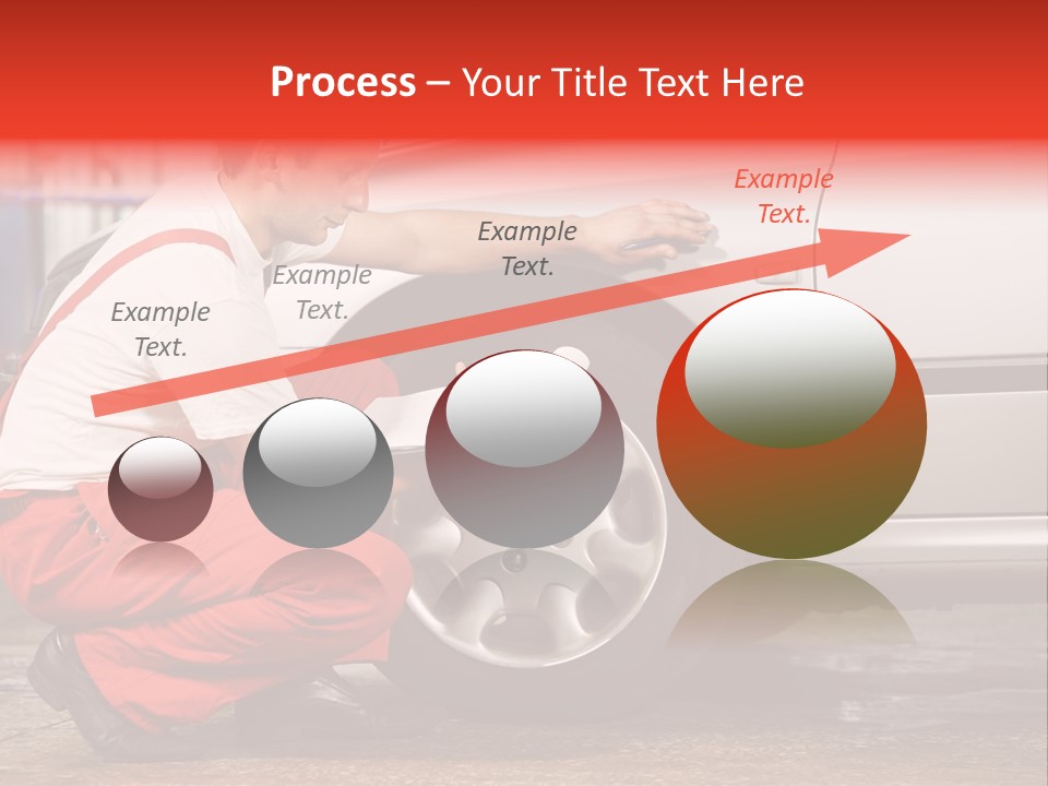 Workwear Automotive Technician Service Station PowerPoint Template