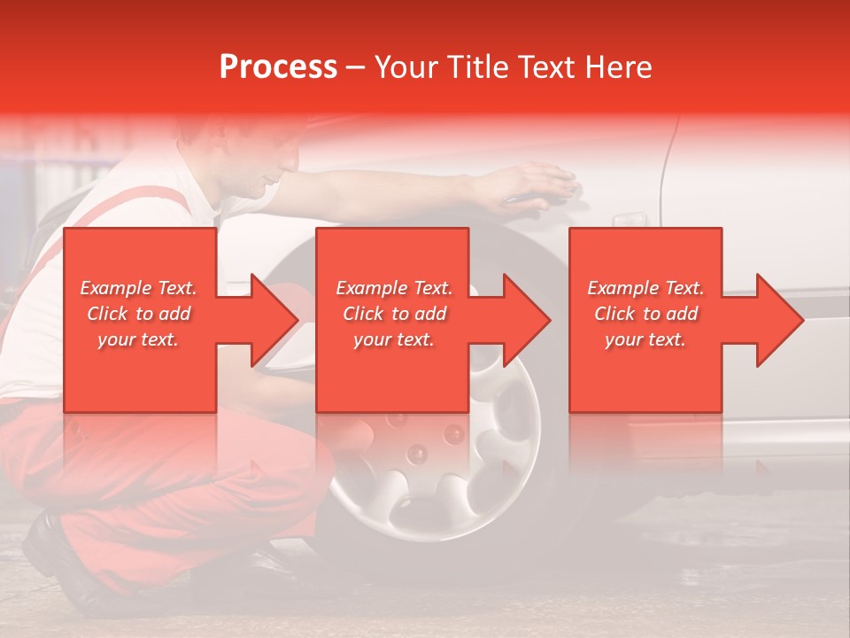 Workwear Automotive Technician Service Station PowerPoint Template
