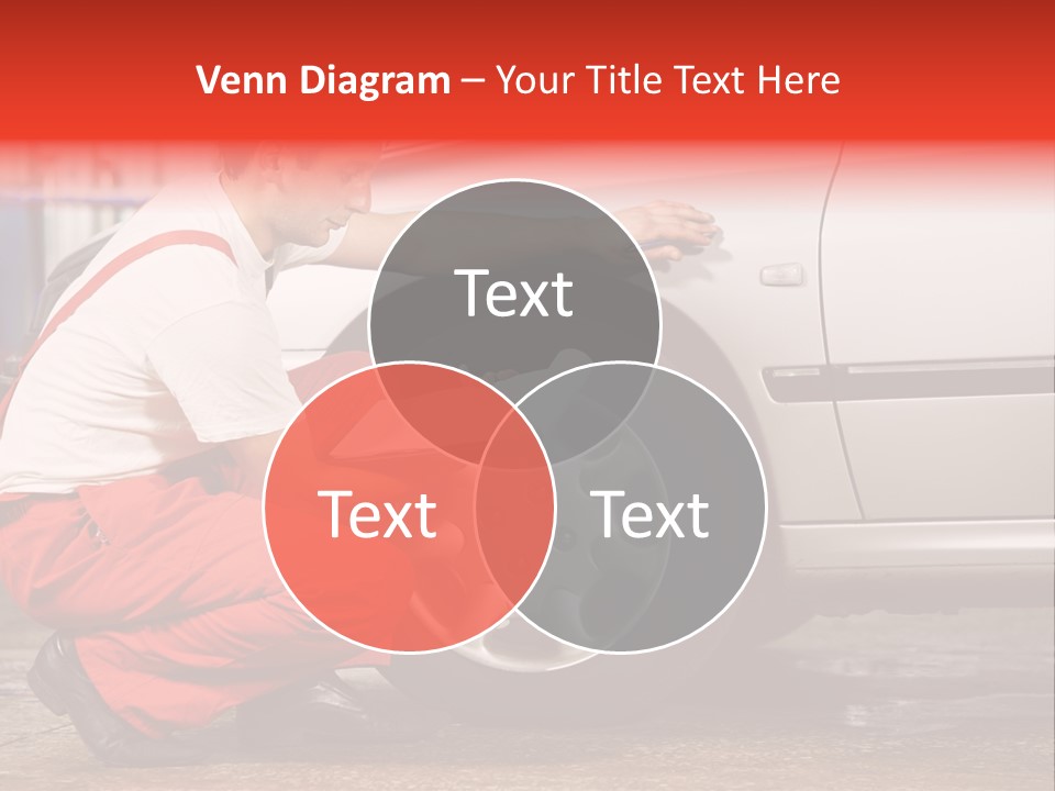 Workwear Automotive Technician Service Station PowerPoint Template