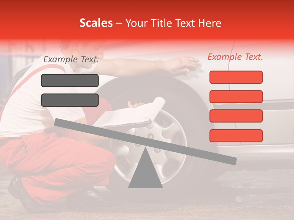 Workwear Automotive Technician Service Station PowerPoint Template