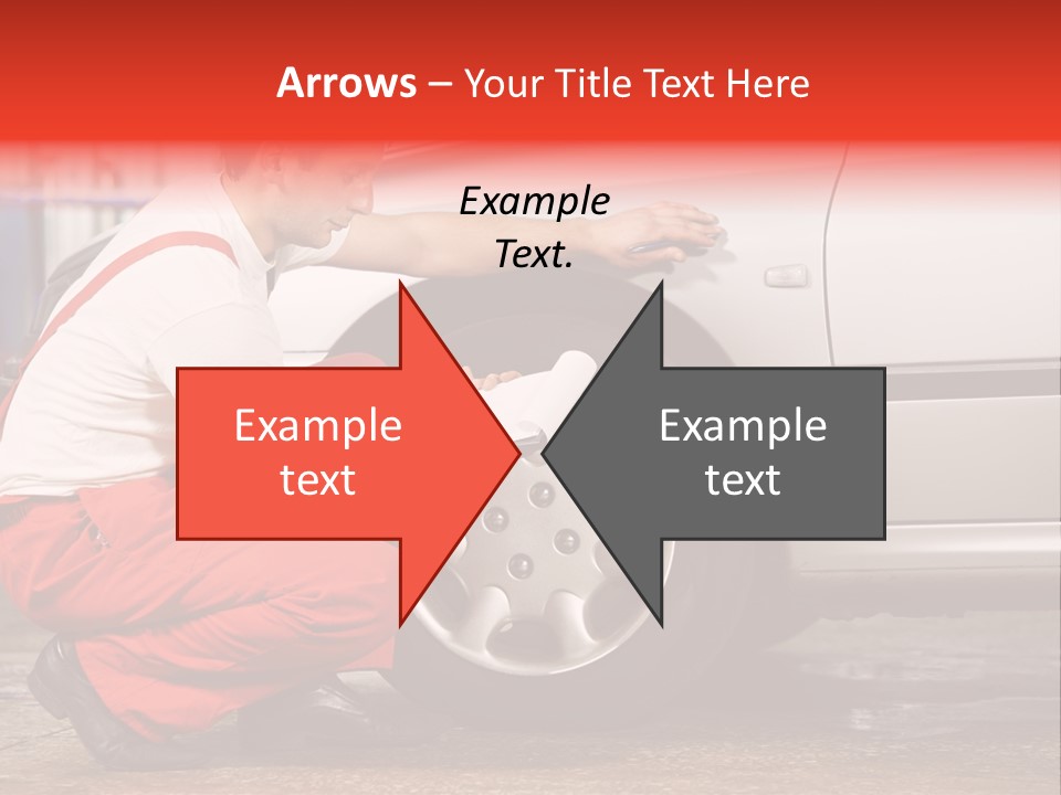 Workwear Automotive Technician Service Station PowerPoint Template