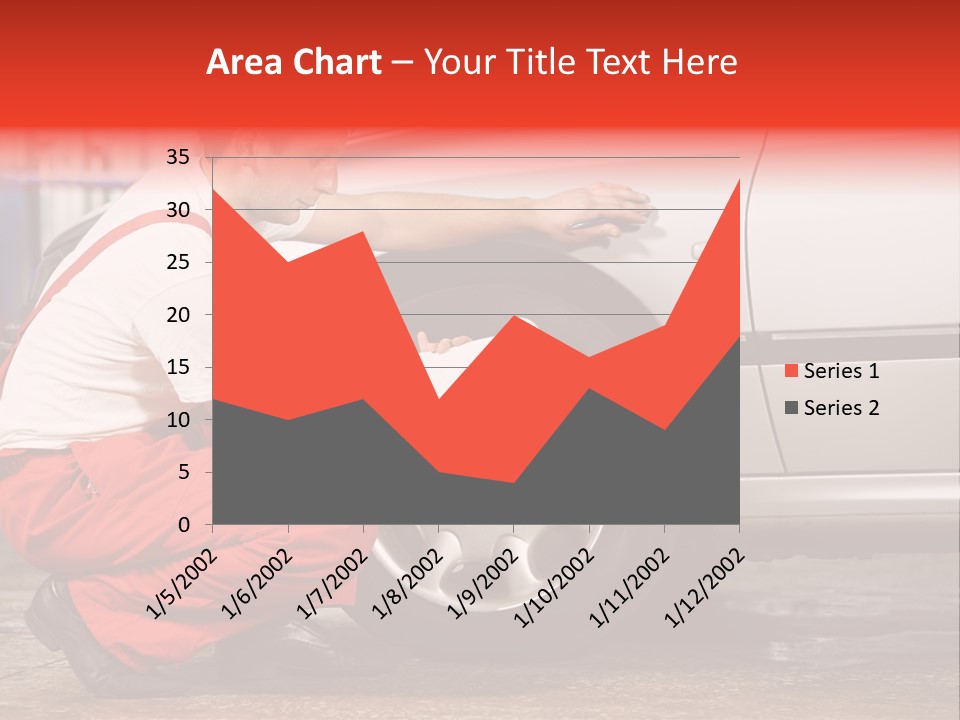 Workwear Automotive Technician Service Station PowerPoint Template
