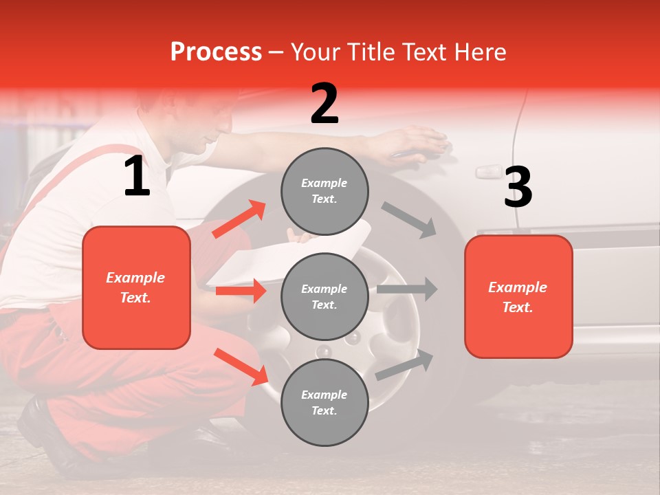 Workwear Automotive Technician Service Station PowerPoint Template