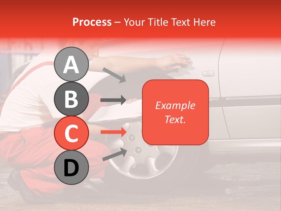 Workwear Automotive Technician Service Station PowerPoint Template