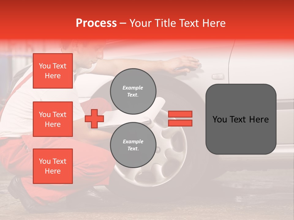 Workwear Automotive Technician Service Station PowerPoint Template