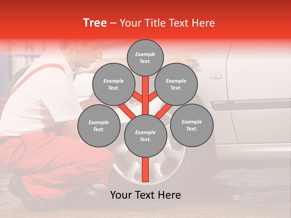 Workwear Automotive Technician Service Station PowerPoint Template
