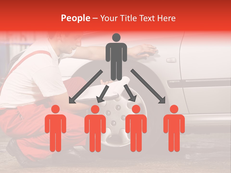 Workwear Automotive Technician Service Station PowerPoint Template