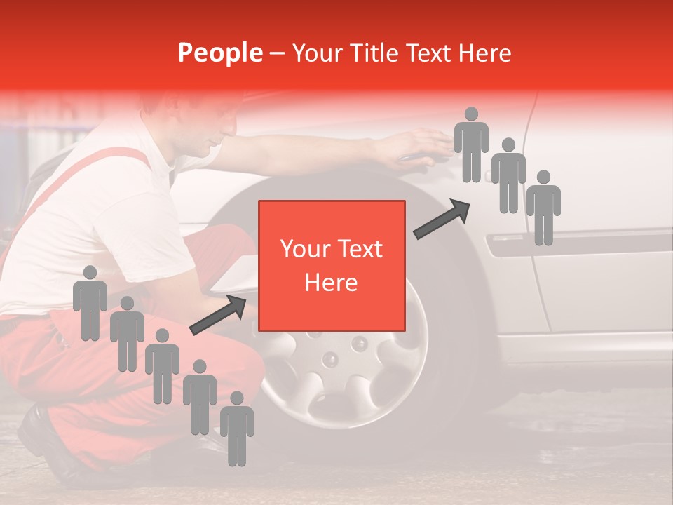 Workwear Automotive Technician Service Station PowerPoint Template