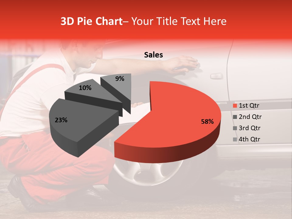 Workwear Automotive Technician Service Station PowerPoint Template