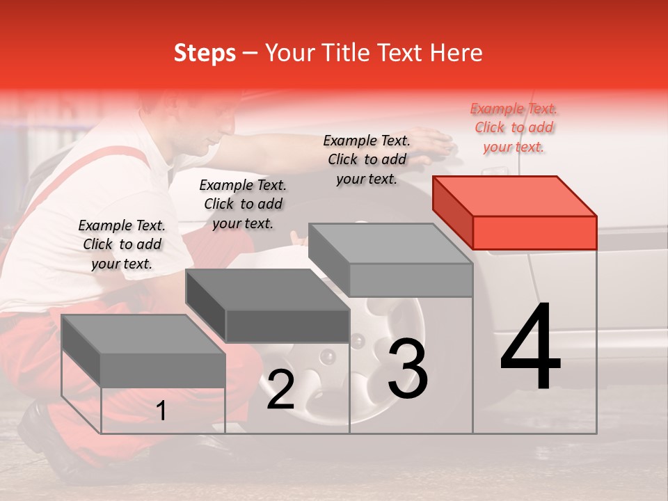 Workwear Automotive Technician Service Station PowerPoint Template