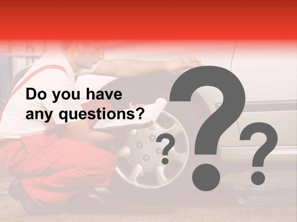 Workwear Automotive Technician Service Station PowerPoint Template