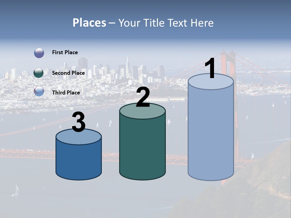 American Beach Skyscraper PowerPoint Template