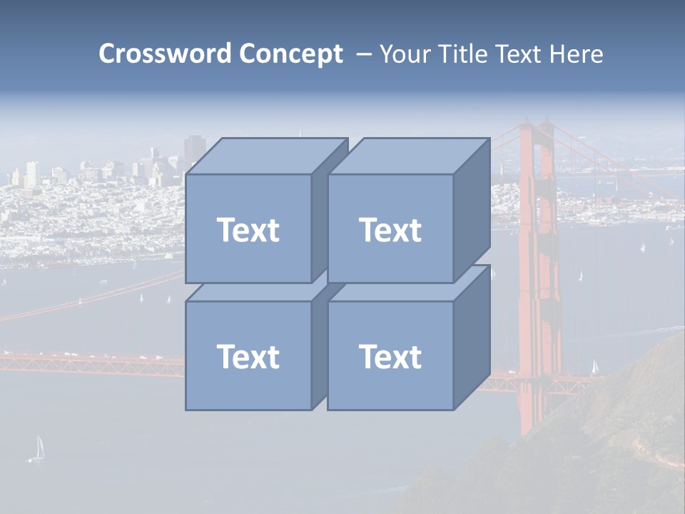 American Beach Skyscraper PowerPoint Template