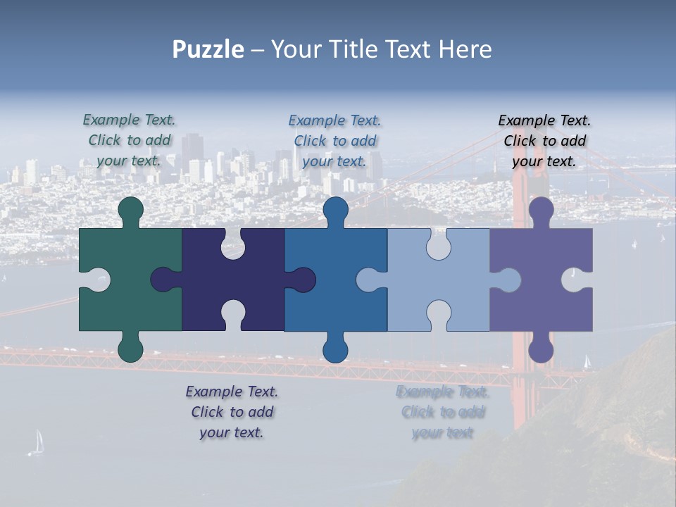 American Beach Skyscraper PowerPoint Template
