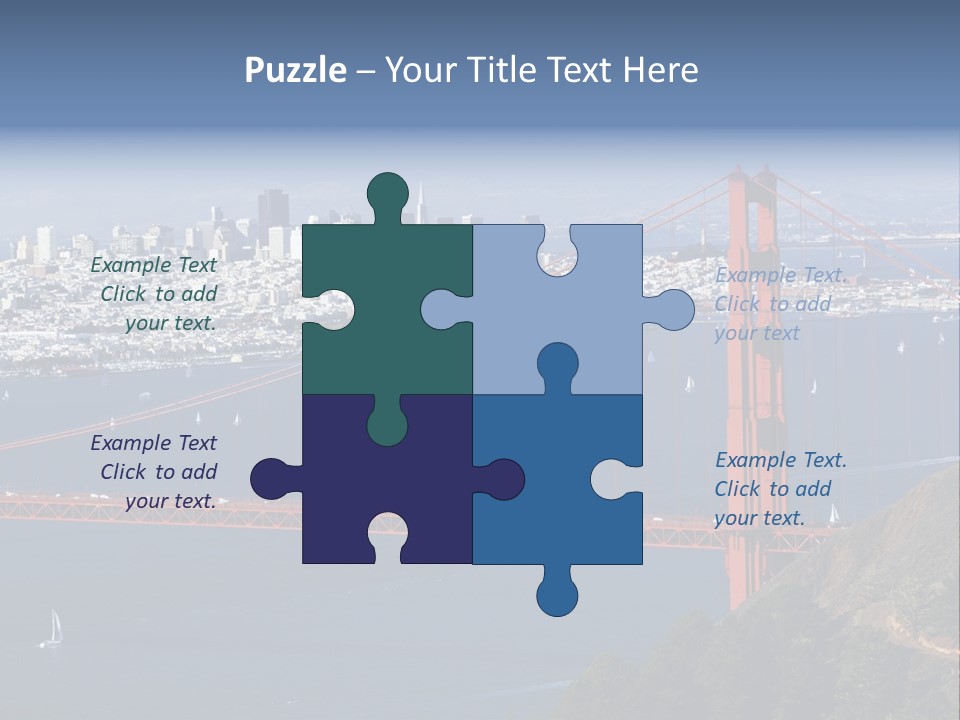 American Beach Skyscraper PowerPoint Template