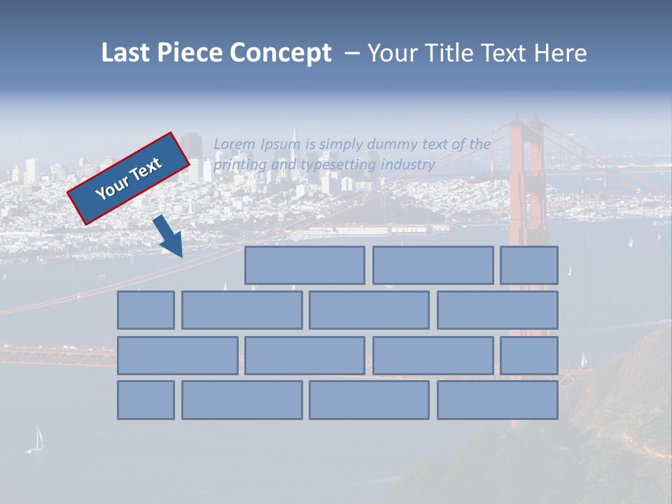 American Beach Skyscraper PowerPoint Template
