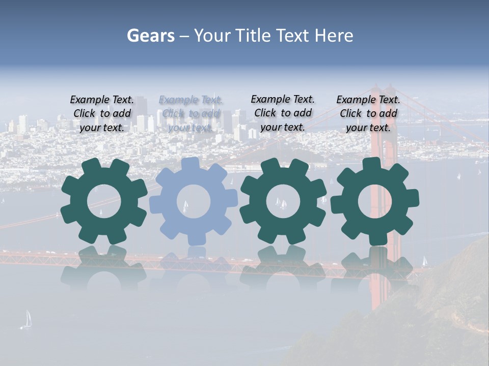 American Beach Skyscraper PowerPoint Template