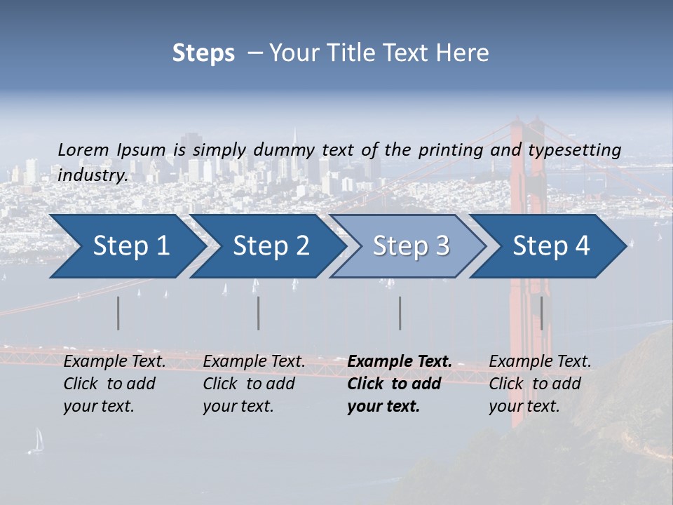American Beach Skyscraper PowerPoint Template