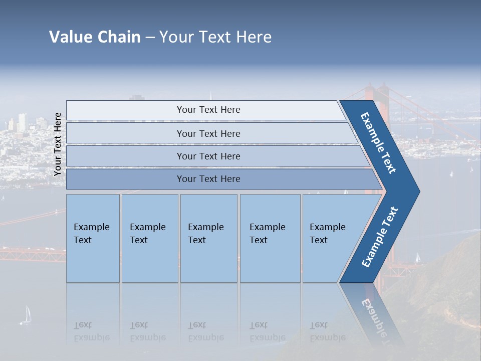 American Beach Skyscraper PowerPoint Template