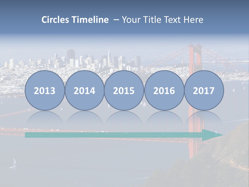 American Beach Skyscraper PowerPoint Template
