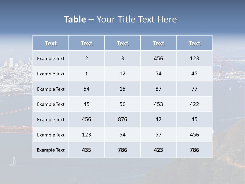 American Beach Skyscraper PowerPoint Template