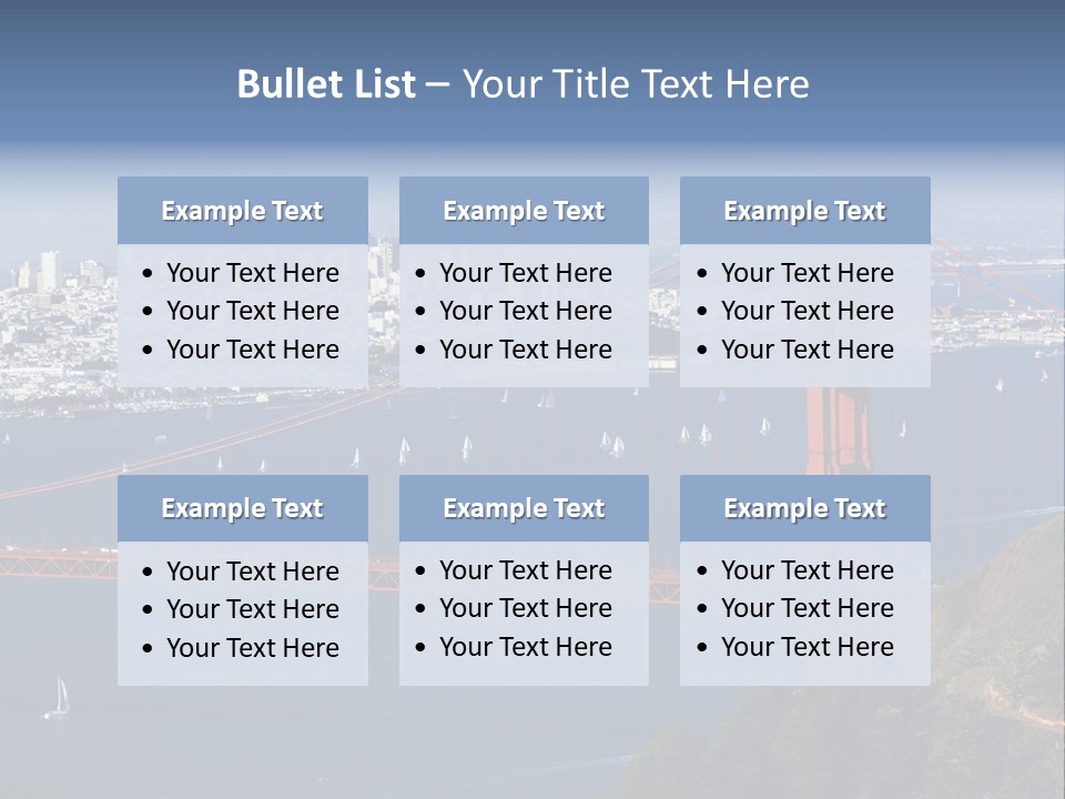 American Beach Skyscraper PowerPoint Template