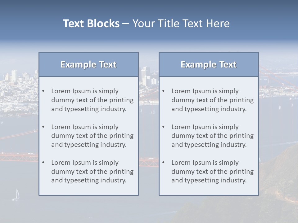 American Beach Skyscraper PowerPoint Template
