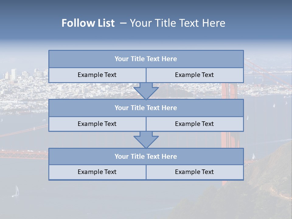 American Beach Skyscraper PowerPoint Template