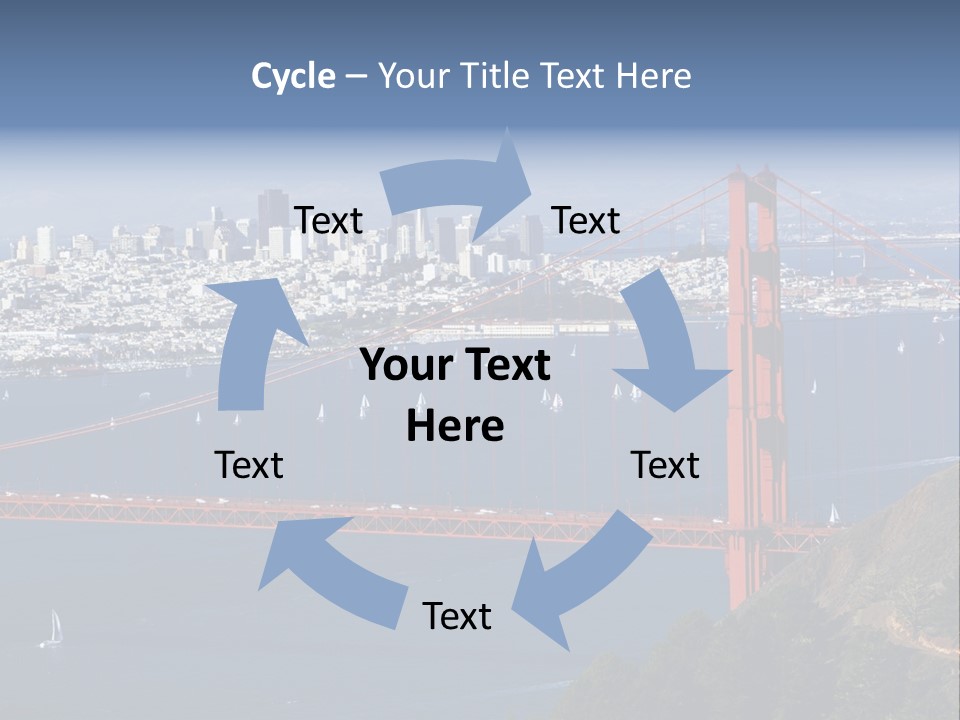 American Beach Skyscraper PowerPoint Template