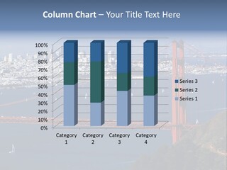 American Beach Skyscraper PowerPoint Template