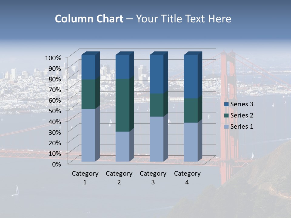 American Beach Skyscraper PowerPoint Template