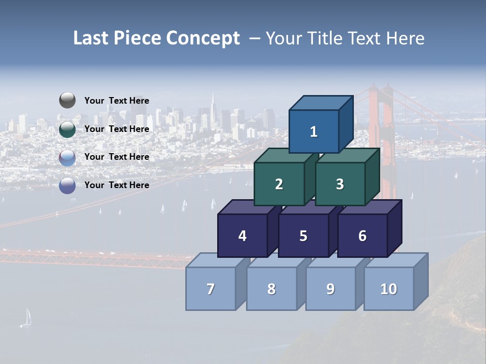 American Beach Skyscraper PowerPoint Template