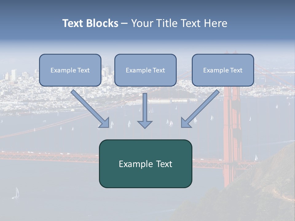 American Beach Skyscraper PowerPoint Template