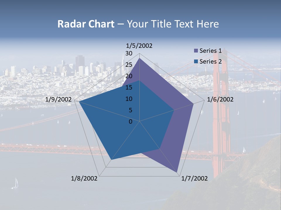 American Beach Skyscraper PowerPoint Template
