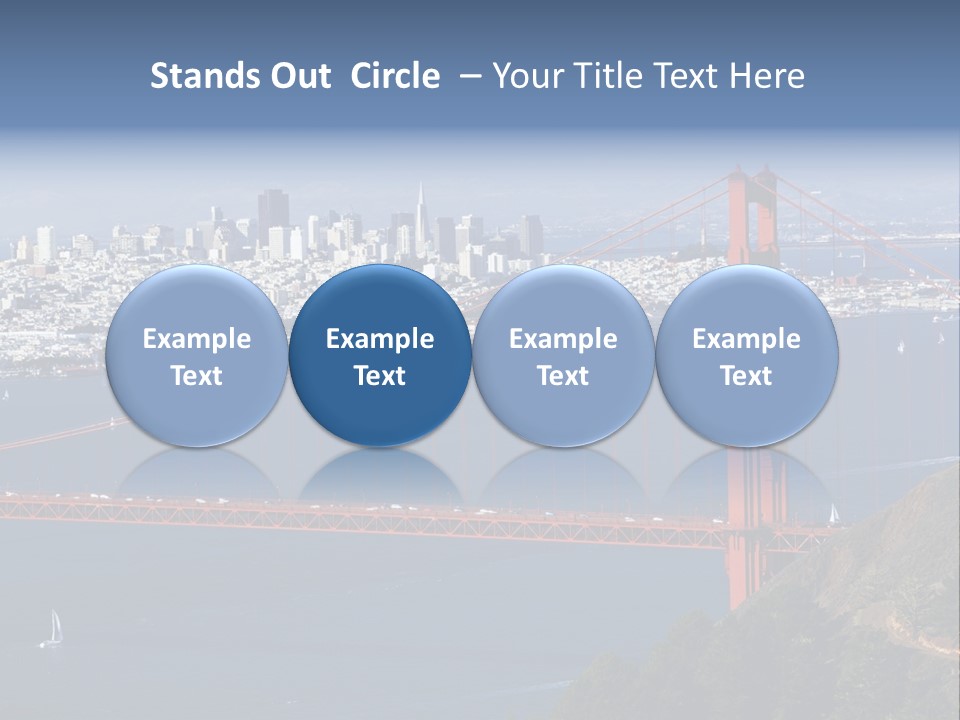 American Beach Skyscraper PowerPoint Template