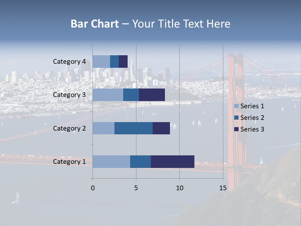 American Beach Skyscraper PowerPoint Template