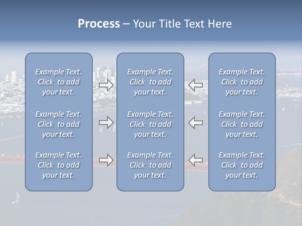 American Beach Skyscraper PowerPoint Template
