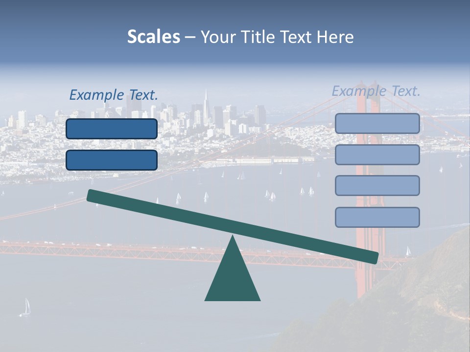 American Beach Skyscraper PowerPoint Template