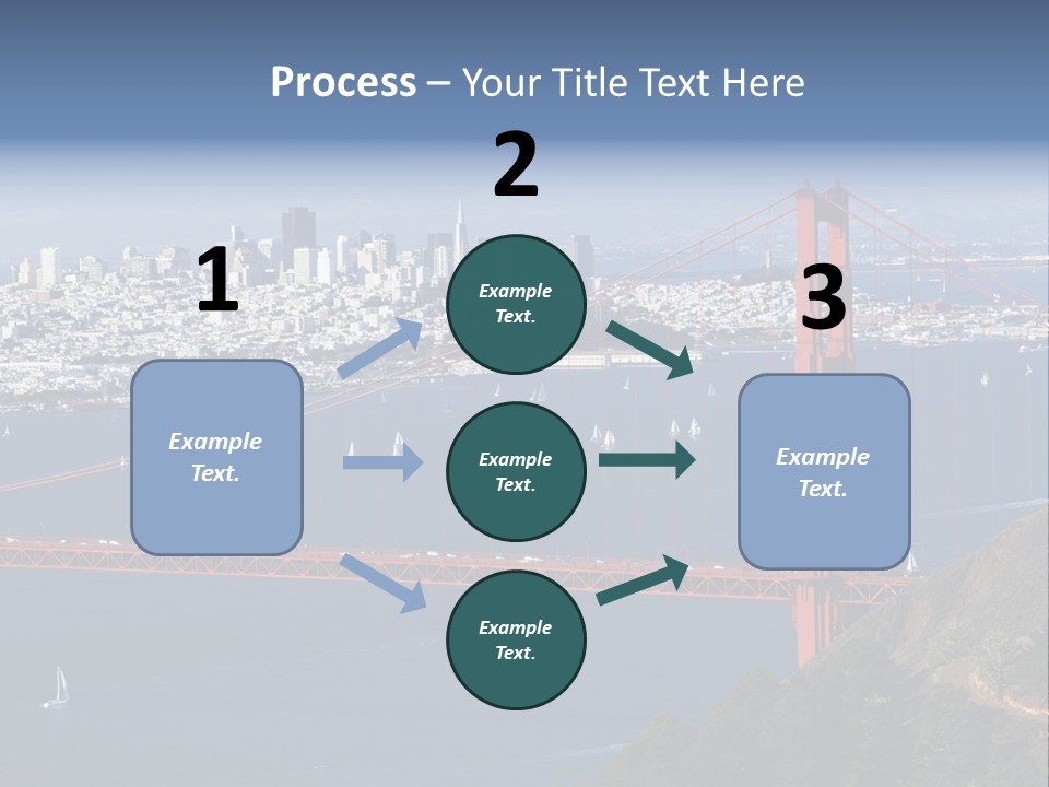 American Beach Skyscraper PowerPoint Template