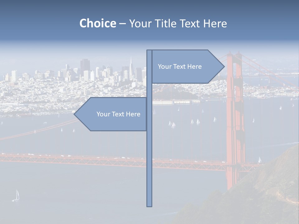 American Beach Skyscraper PowerPoint Template